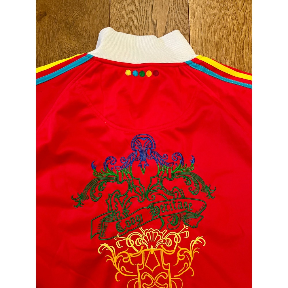 Coogi Track Jacket 2XL Mens Red Full Zip Heritage Embroidered Streetwear Luxury